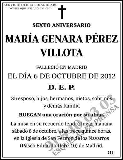 María Genara Pérez Villota